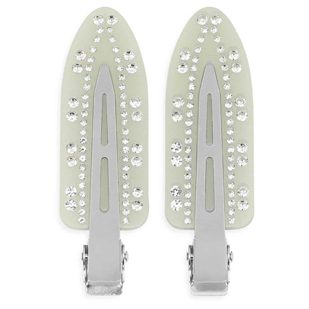 Sui Ava Women's Green Crystal Clips