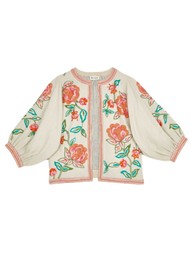 M.A.B.E Lucia Embellished Cotton Jacket - Multi