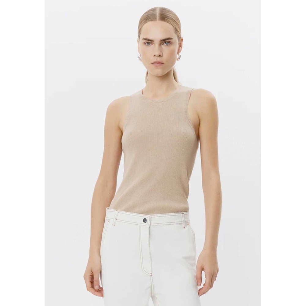Day Birger Et Mikkelsen Women's Ariana Ribbed Tank - Humus Melange