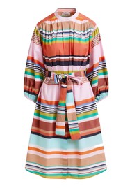 ESSENTIEL ANTWERP Hoklahoma Striped Dress - Tutu Turq