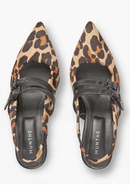 MUNTHE Plust Kitten Heel Shoes - Camel