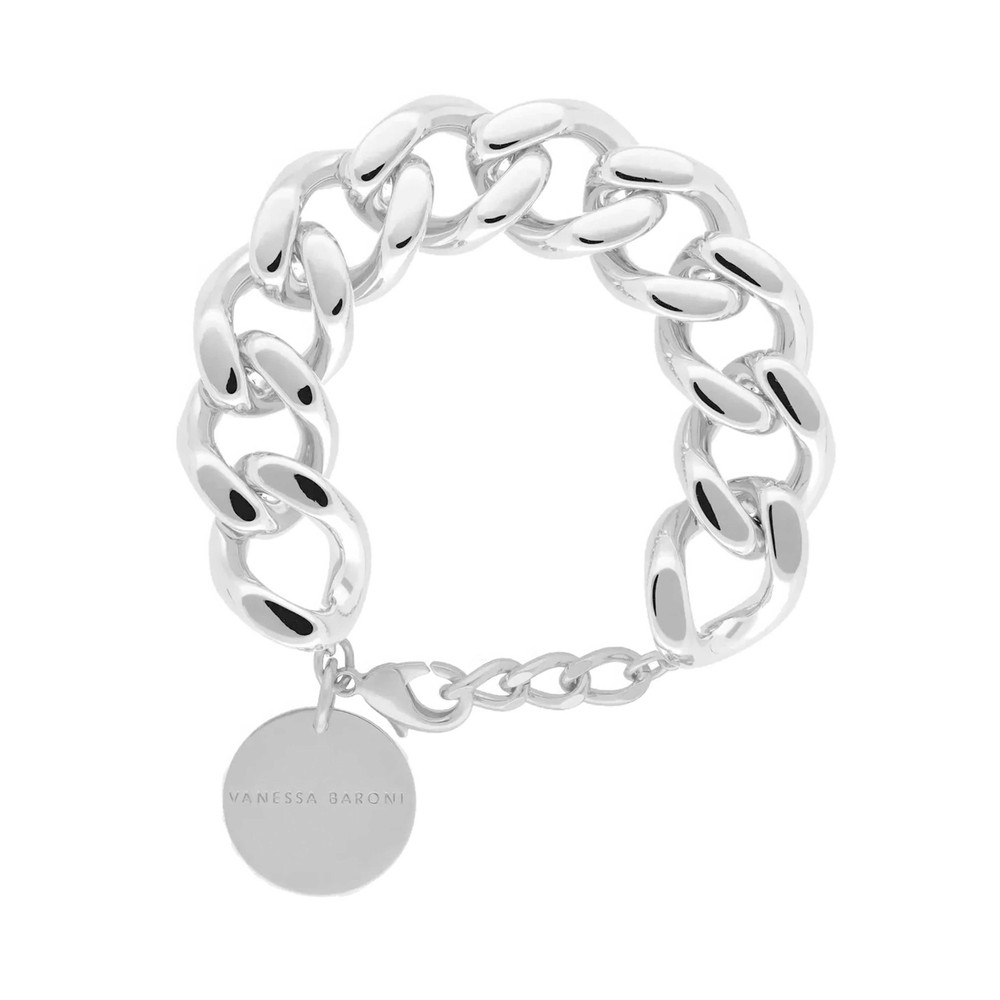 Vanessa Baroni Women's Silver Vanessa Baroni Mini Flat Chain Bracelet