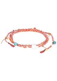MISHKY Trenza Multi Way Rope Necklace - Pink Multi