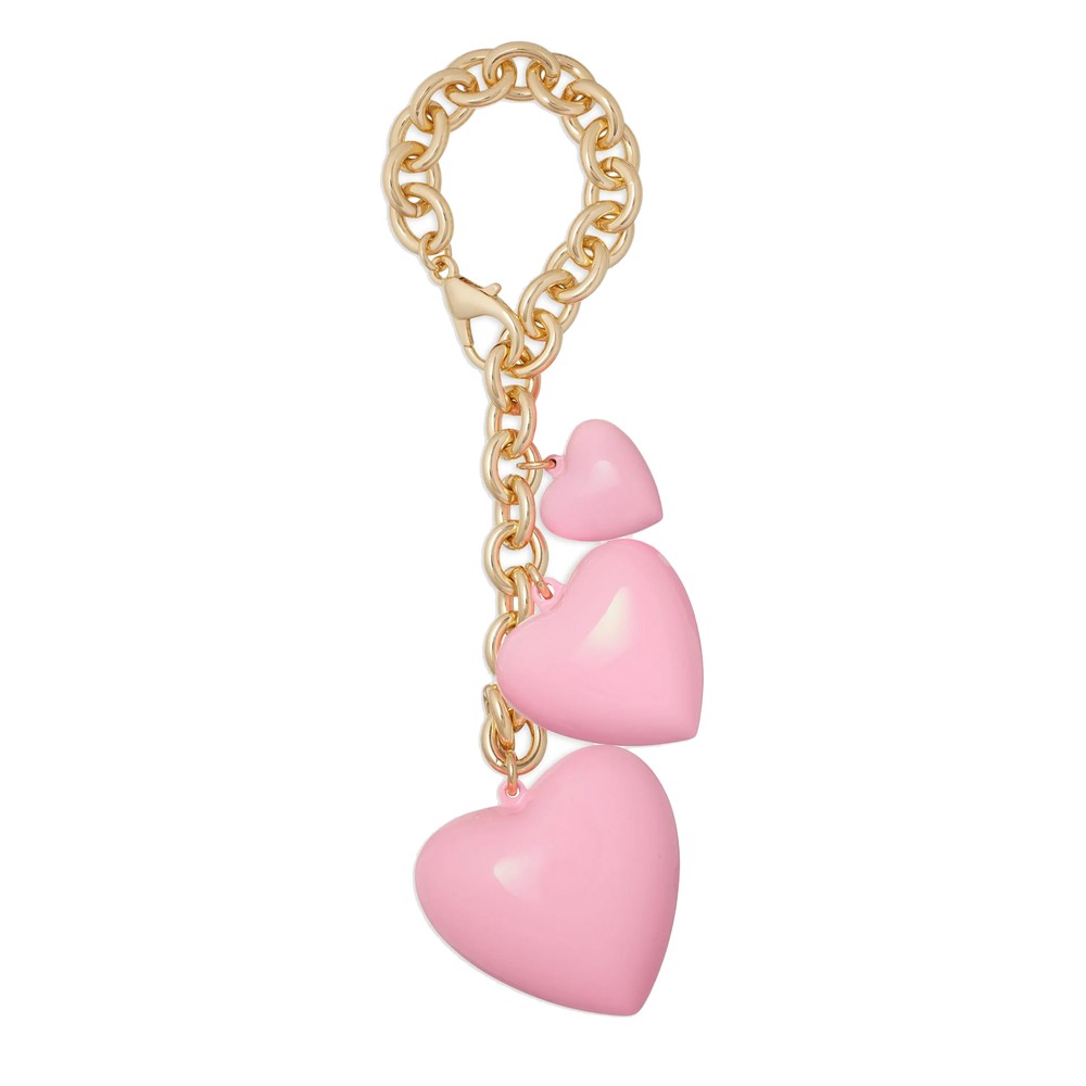Roxanne Assoulin Women's Pink The Puffy Heart Bag Charm / Bracelet