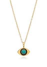 ANNA BECK Evil Eye Turquoise Necklace - Gold
