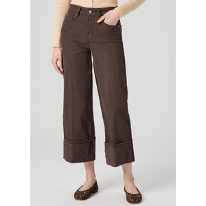 Sasha High Rise Ankle Wide Leg Jeans - Rich Chocolate