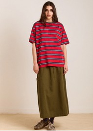 DAMSON MADDER Ariel Boyfriend T-Shirt - Red
