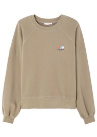 American Vintage Atubay Logo Sweatshirt - Oregano