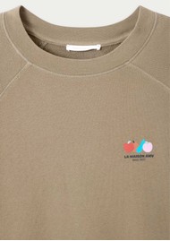 American Vintage Atubay Logo Sweatshirt - Oregano