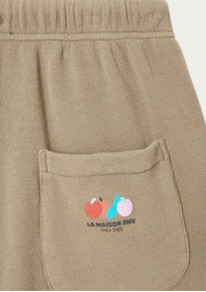 American Vintage Atubay Cropped Straight Leg Joggers - Oregano