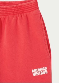 American Vintage Plizzy Cotton Straight Leg Joggers - Volcano