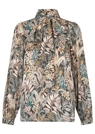 DEA KUDIBAL Kikkidea Silk Blouse - Sencha Black