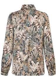 DEA KUDIBAL Kikkidea Silk Blouse - Sencha Black