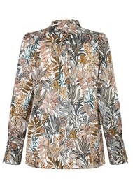DEA KUDIBAL Robertadea Ruffle Silk Blouse - Sencha Cream