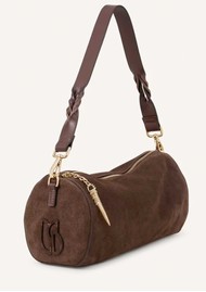 Ba&sh Beni Suede Shoulder Bag - Choco