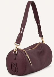 Ba&sh Beni Nappa Leather Shoulder Bag - Bordeaux