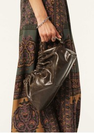 Ba&sh Vintage June Leather Bag - Kaki
