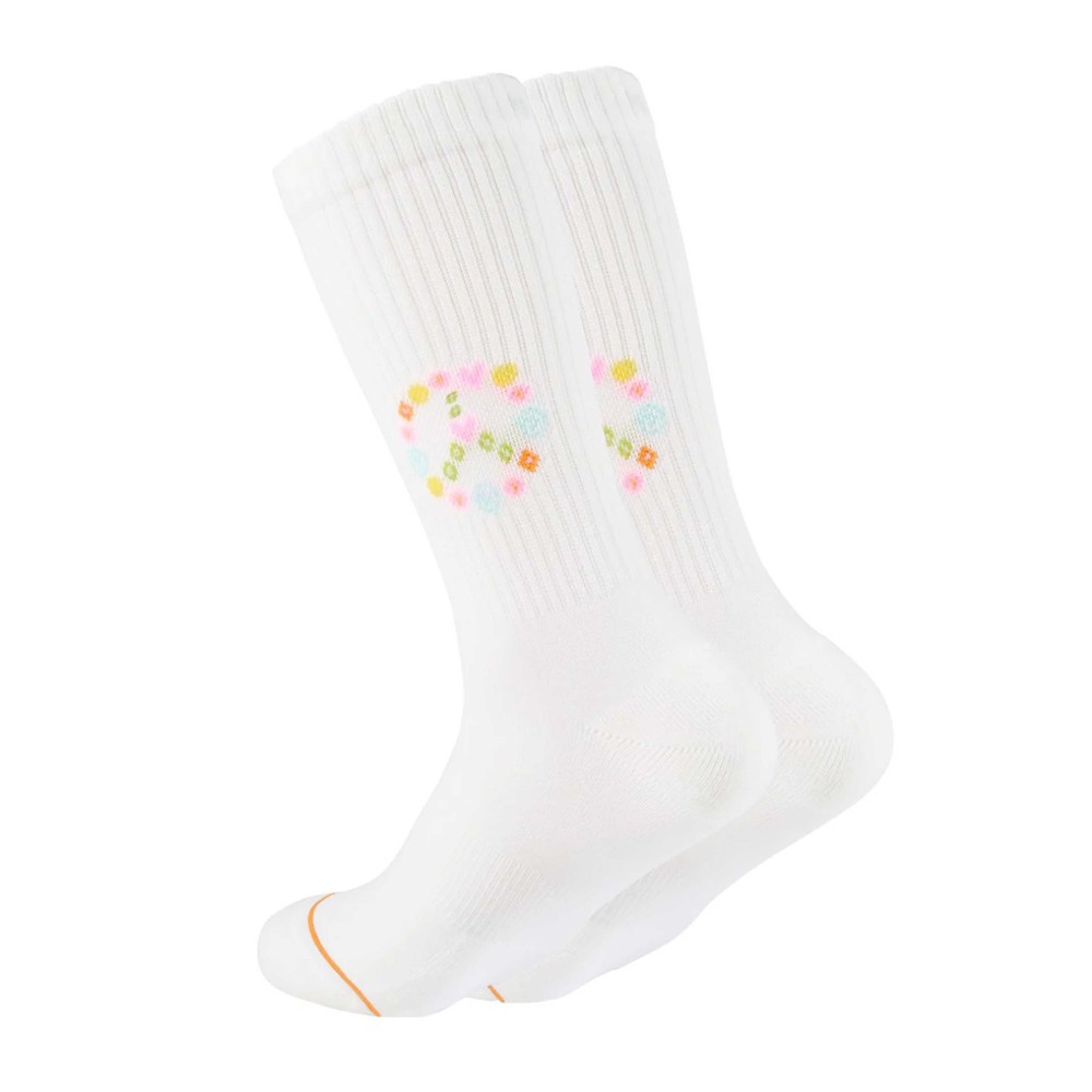 Ooley Women's Icon Organic Cotton Socks - Peace