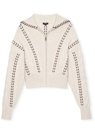 Rails Lune Knitted Shacket - Oatmeal Brown