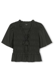Rails Portia Cotton Poplin Top - Black