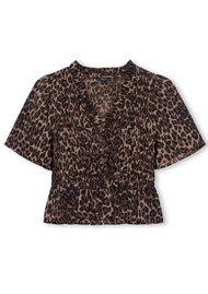Rails Portia Pleated Top - Brown Nala