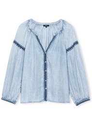 Rails Toshi Blouse - Cloud Wash