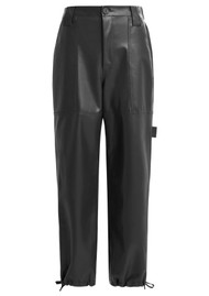ESSENTIEL ANTWERP Itao Faux Leather Trousers - Black
