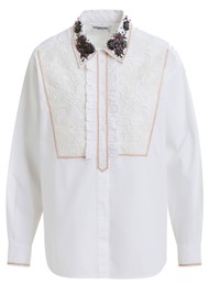 ESSENTIEL ANTWERP Ioannina Embellished Shirt - White