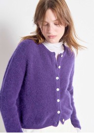 American Vintage Vitow Cardigan - Aubergine