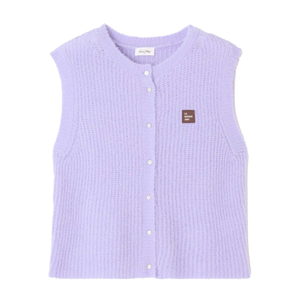American Vintage Women's East Sleeveless Cardigan - Lavande
