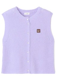 American Vintage East Sleeveless Cardigan - Lavande
