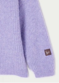 American Vintage East Ribbed Crewneck Jumper - Lavande