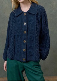 LOUISE MISHA Khellane Alpaca Blend Cardigan- Marine
