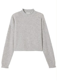 American Vintage Raxow Turtleneck Jumper - Heather Grey
