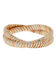 ROXANNE ASSOULIN Double Cobra Bracelet - Tricolour