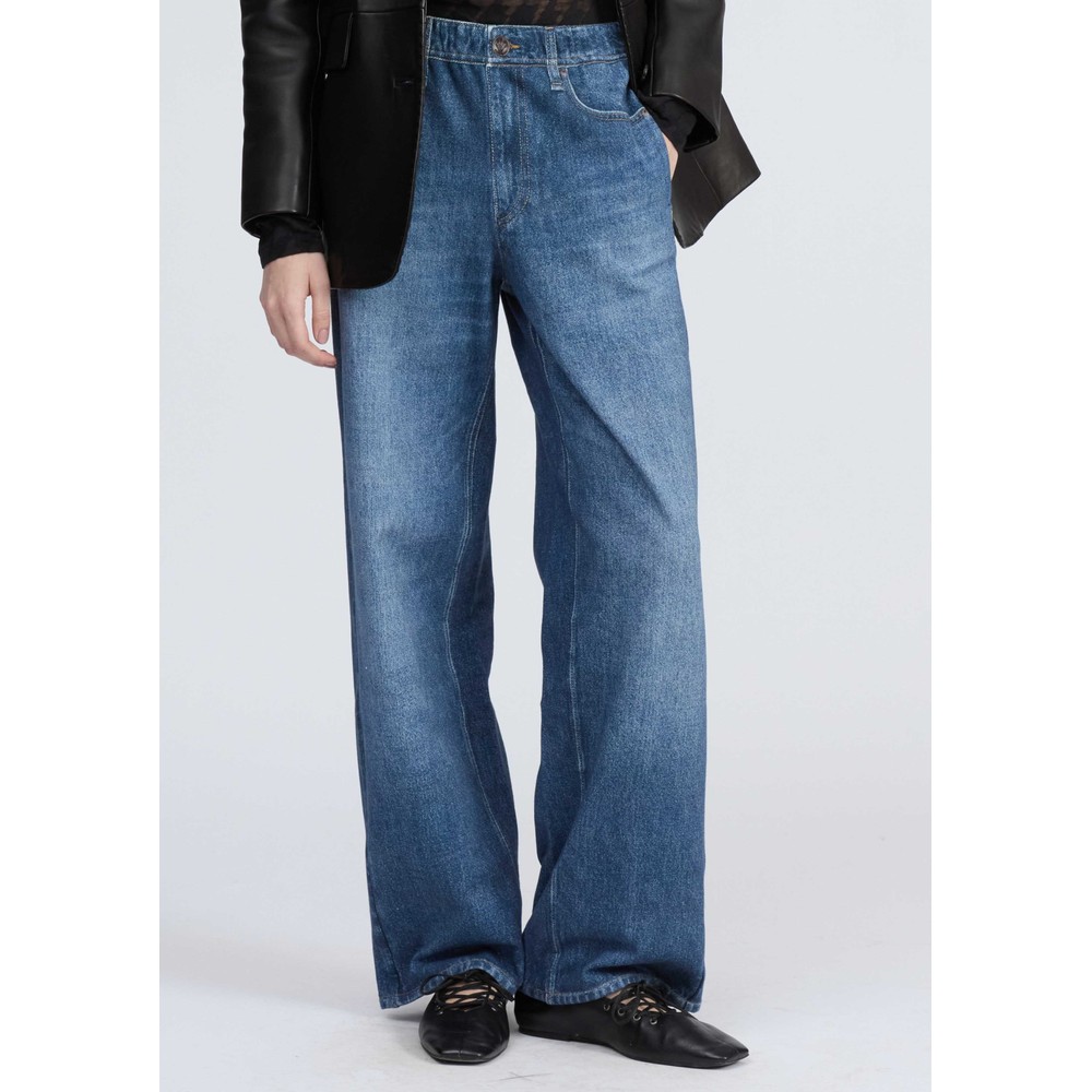 RAG & BONE rb Miramar Terry Wide Leg Trousers - Petra