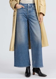 RAG & BONE Miramar Sofie Terry Ankle Wide Leg Trousers - Venic