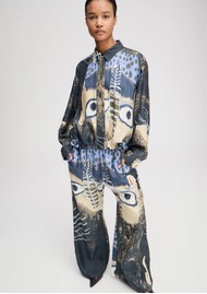 MUNTHE Loasta Silk Shirt - Printed Black