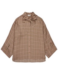 MUNTHE Lusty Check Shirt - Mocca