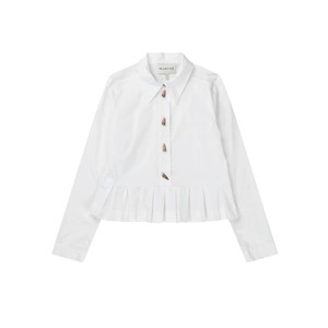 Lustona Peplum Shirt - White
