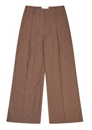 MUNTHE Lupon Check Trousers - Brown