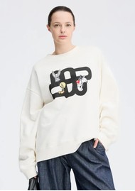 MUNTHE Linki Looney Tunes Sweatshirt - Ivory