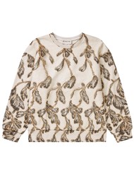MUNTHE Lofa Overlay Appliqué Sweatshirt - Gold