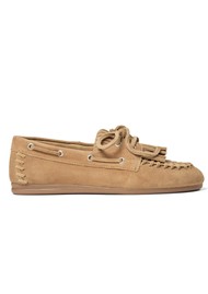 PAVEMENT Magda Suede Loafers - Taupe Suede