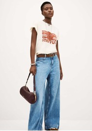 Ba&sh Reese Organic Cotton T-Shirt -Ecru
