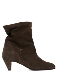 ANONYMOUS Jassi 50 Suede Ankle Boot - Coffee/Taupe