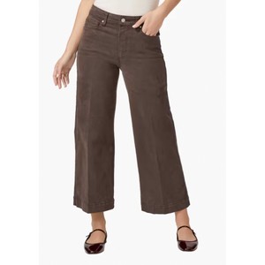 Anessa Cropped Wide Leg Jeans - Rich Chocolate