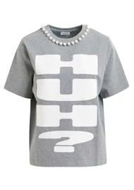 ESSENTIEL ANTWERP Isos Cotton T-Shirt - Shadow