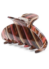 SUI AVA Ida Tawny Big Hairclip - Striped