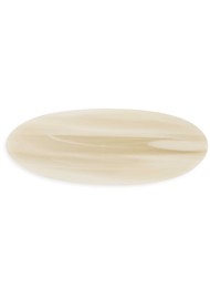 SUI AVA Oval Bone Hair Clip - Ivory